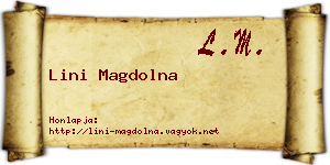 Lini Magdolna névjegykártya
